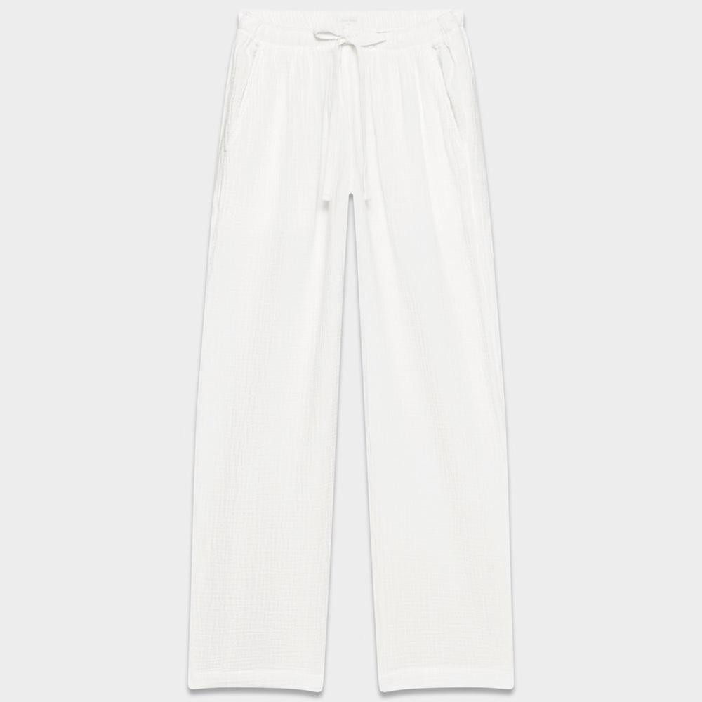 Little Moon Aritzia | AirPlush Cotton Sail Pant in White